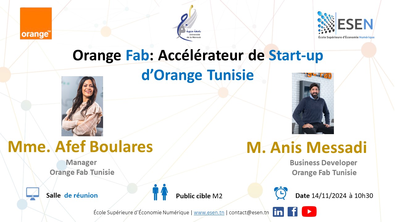 Orange Digital Center: Invité de l'ESEN au 