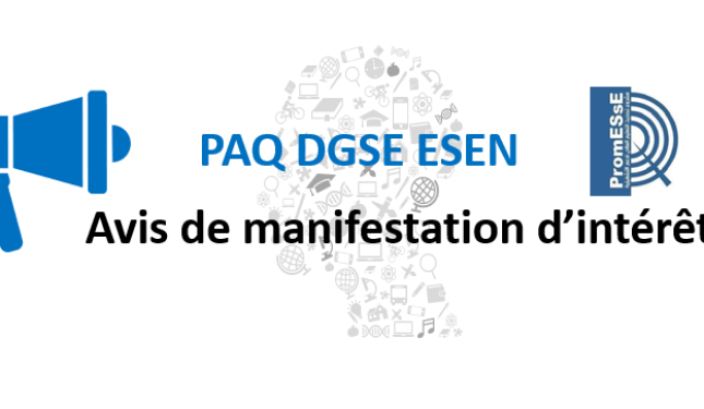 PAQ-DGSE | Avis de manifestation d'intérêt N° 11/2021 (Acquisition, Installation de matériel informatique et audio-visuel)