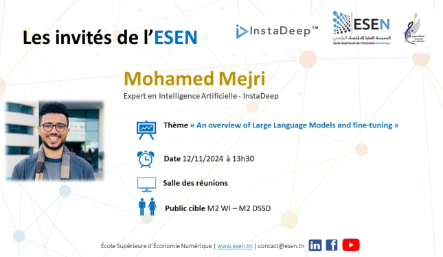 InstaDeep Invité de l'ESEN