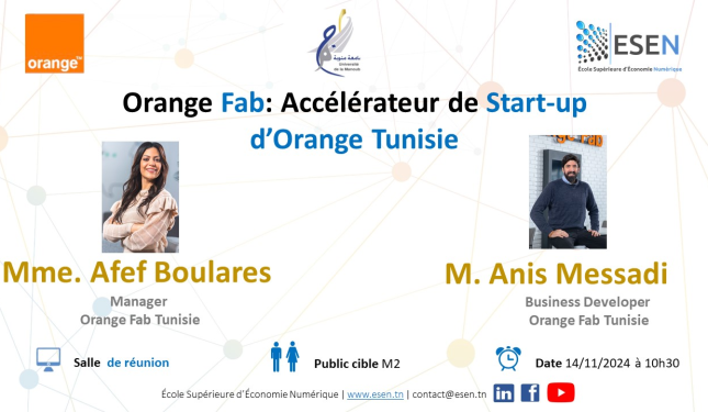 Orange Digital Center: Invité de l'ESEN au 